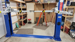 Installing a 2 post car lift in a small garage