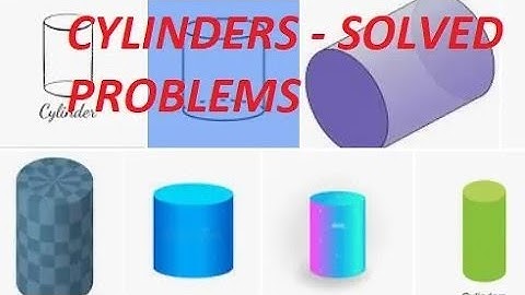 Cylinders- Solved Problems