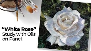 Oil Painting - White Rose Study screenshot 5