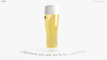 Heineken Beer Glass 3D model by 3DModels.org