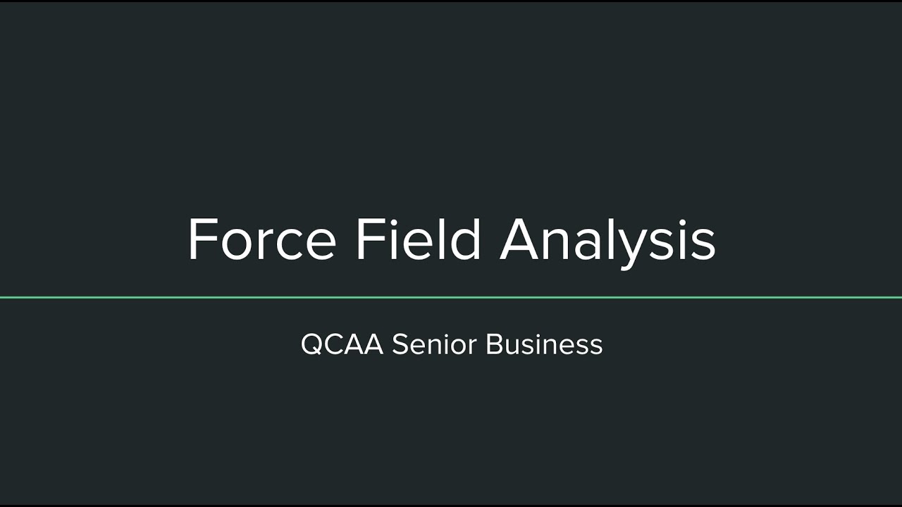 Force Field Analysis Extended Response - YouTube