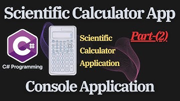 Programming Tutorial - How to Create SCIENTIFIC CALCULATOR App - Part2 in C#.   #coding