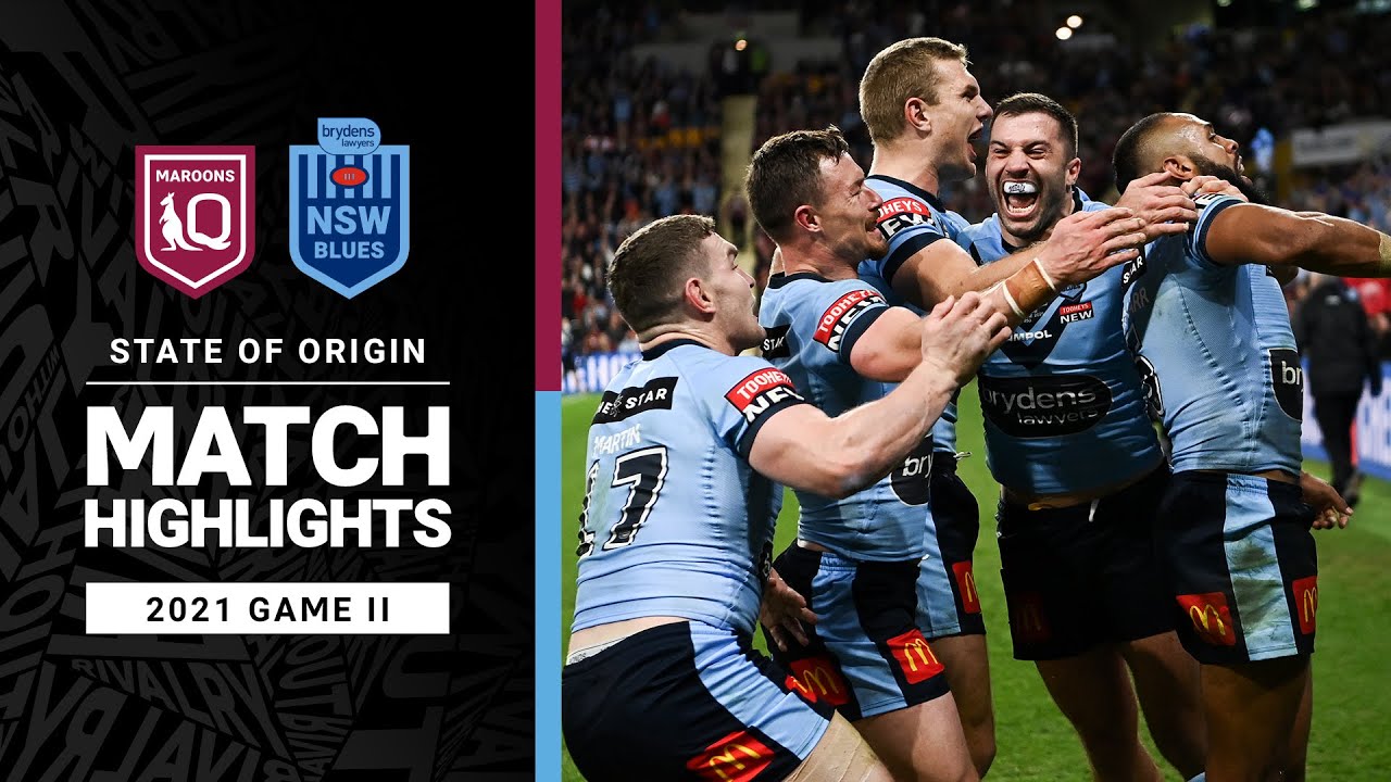 Maroons v Blues Match Highlights Game II, 2021 State of Origin NRL