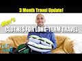 Men’s Clothing for Long-term RTW Travel - Lightweight Packing List | 3 Month Update