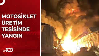Adana'da Motosiklet Üretim Tesisinde Yangın Çıktı | TV100 Haber