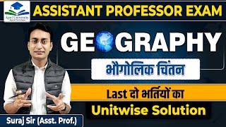 Assistant Professor in Geography Paper 01 PYQ's | Assistant Professor 2023 |  #netjrf #rpsc #mppsc