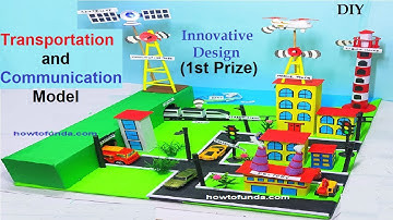 transportation and communication model for science project exhibition | future smart  | howtofunda