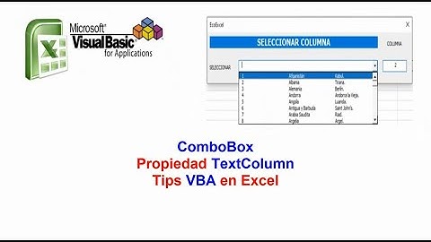 Propiedad TextColumn ComboBox - Tips VBA en Excel