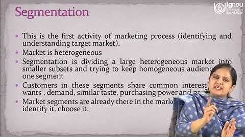 IGNOU Live Session on Market Segmentation AMK 01/BCOE 142 Students
