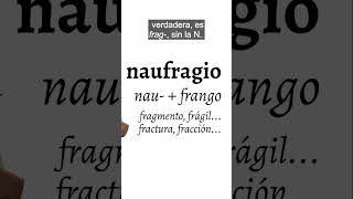 NAUFRAGIO #etimología #etimologías #etimologíasgrecolatinas