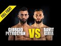 Giorgio petrosyan vs davit kiria  one championship full fight