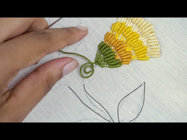 SIMPLE HAND EMBROIDERY: Flower Design for Beginners by HandiWorks