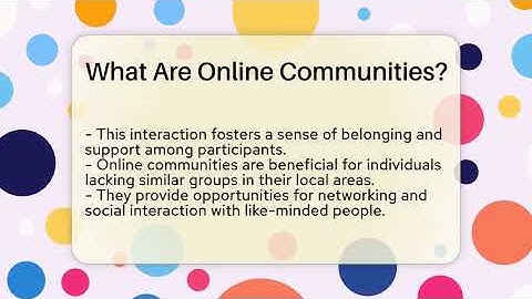 What Are Online Communities? - Everyday-Networking