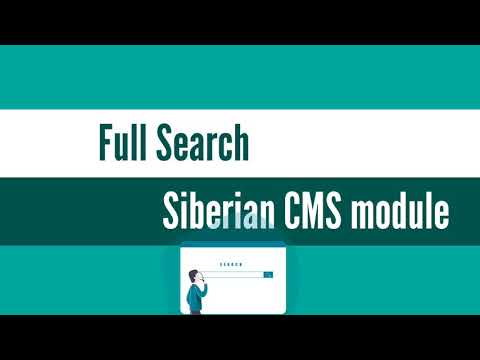Full Search - Siberian CMS module demo and info