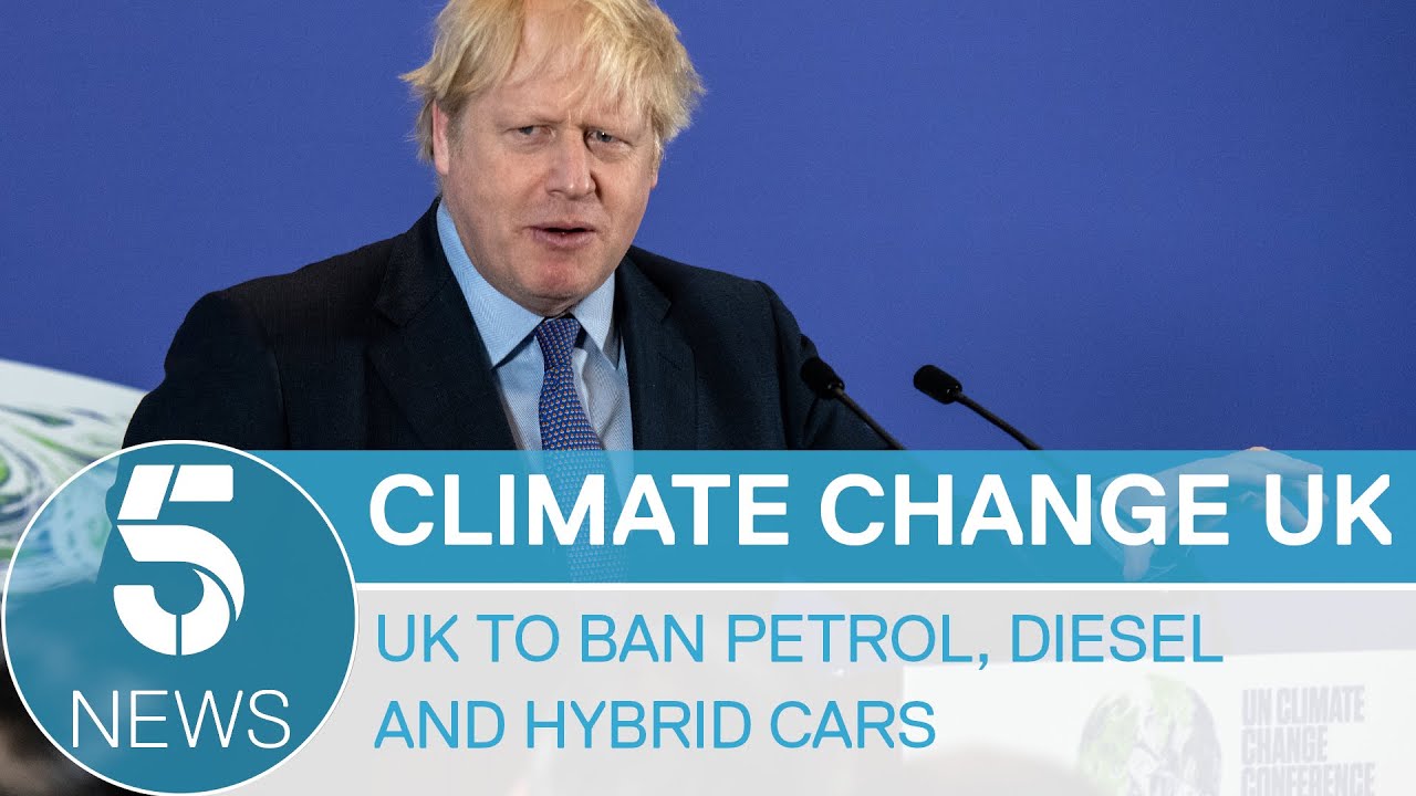 Boris Johnson plans to bans new petrol, diesel and hybrid cars by 2035 | 5 News