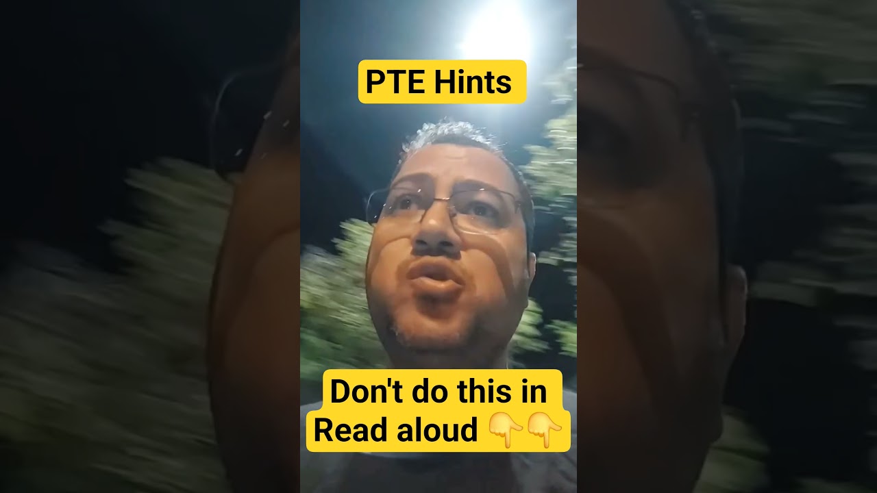 PTE Read aloud - Don't do that to get maximum score 👇👇