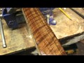 Mineral spirits on Claro walnut Mineral spirits on Claro walnut