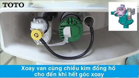 HƯỚNG DẪN VỆ SINH VAN CẤP BÀN CẦU TOTO