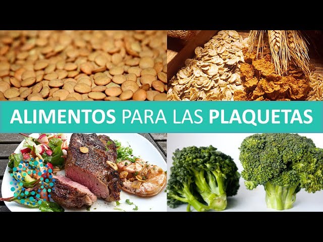 Alimentos para subir las plaquetas