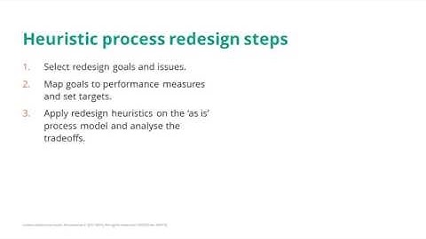 Heuristic process redesign