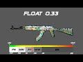 Csgo ak47  head shot  skin wearfloat