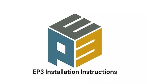 EP3 Installation Instructions
