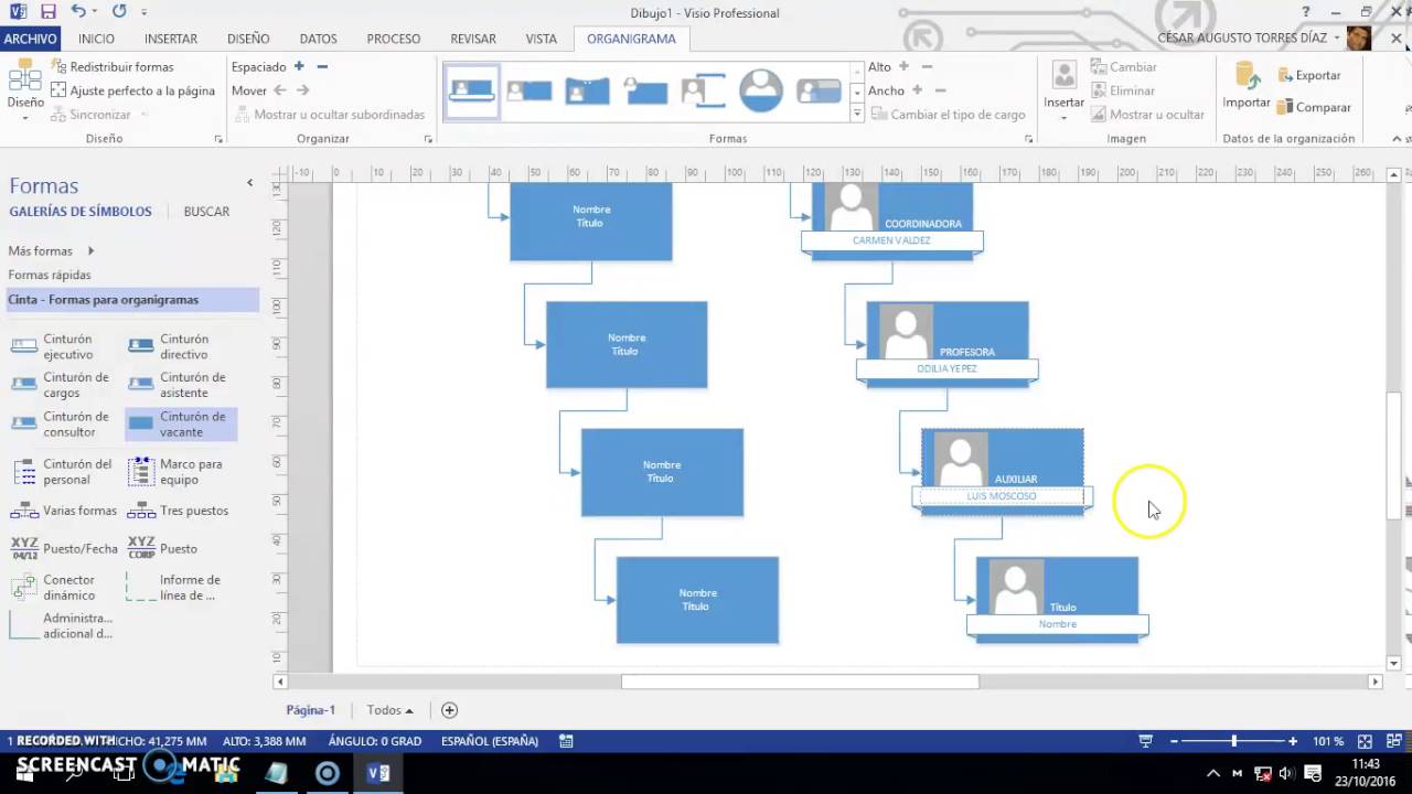 Organigrama de Colegio en Visio 2013 - YouTube