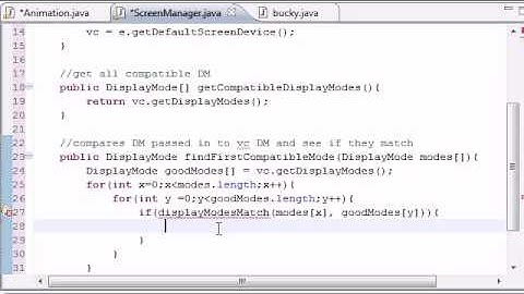 Java Game Development   15   Finding Compatible Modes