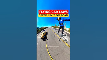 Flying Car Laws on Road (Speed Limit) with SkySurfer Aircraft 🚁 Flying Drone Vehicle. #shorts