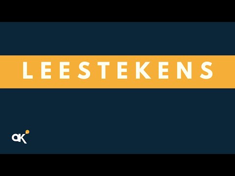 Video: Wat Is Leestekens