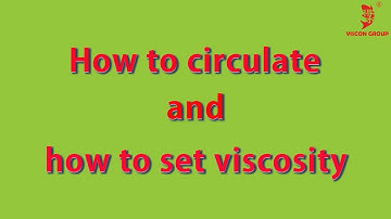 VISCON JAPAN Auto Ink Viscosity Controller  "How to circulate and How to set viscosity"  2m15s