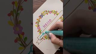 DIY Birthday greeting cards for those born in August #shorts #NhuanDaoCalligraphy #birthdaycard