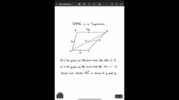Solving A Vector Geometry Problem With Ratios | GCSE and A Level Maths Revision #maths #vectors