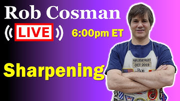 Rob Cosman LIVE! - Plane Blade and Chisel Sharpening  (10 MAY 2025)