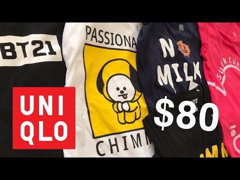 I spent $80 on BT21 x UNIQLO clothing!!!