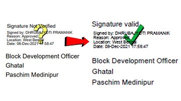 e district income certificate signature verification process 2021 / How to verify digital signature