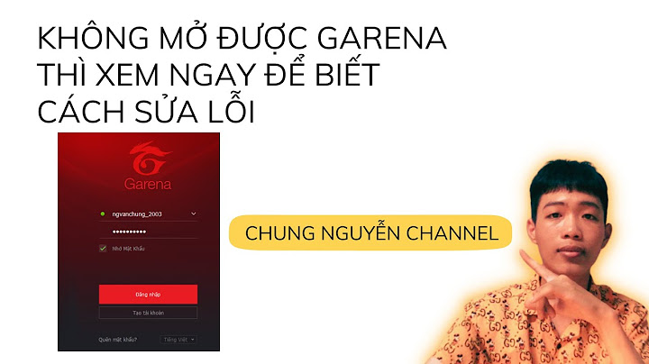 Lỗi ko xác định vui lòng cài đặt garena năm 2024