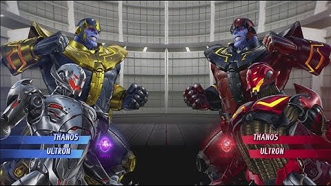 Thanos and Ultron vs Ultron and Thanos - MARVEL VS. CAPCOM: INFINITE