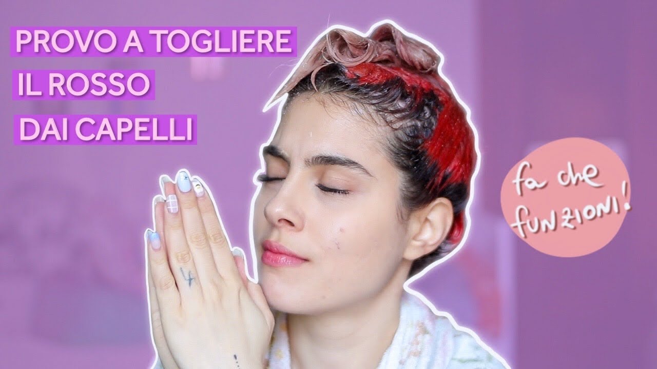 PROVO A TOGLIERE IL ROSSO DAI CAPELLI - vitamina C & hair color remover
