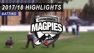 201718 Round 1 vs Camberwell 1st XI: Batting Highlights