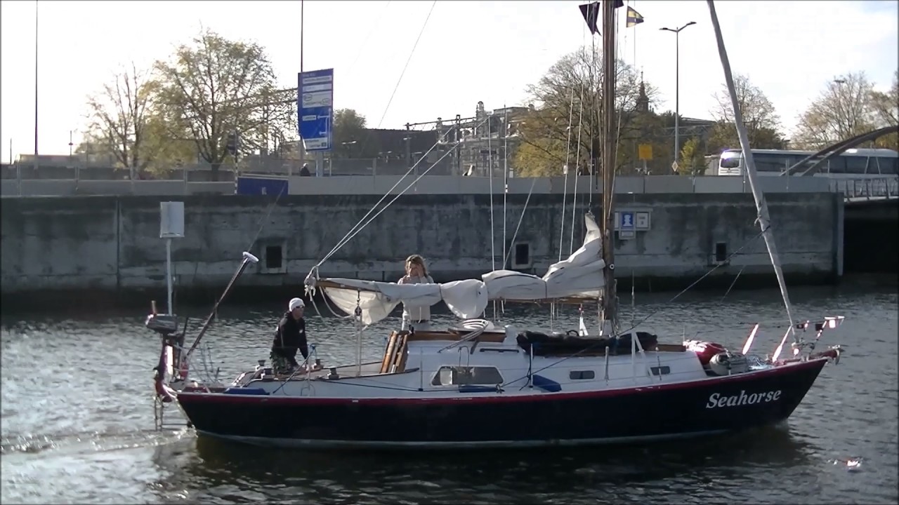 Sailing boat Seahorse at crazy Amsterdam central train station!!