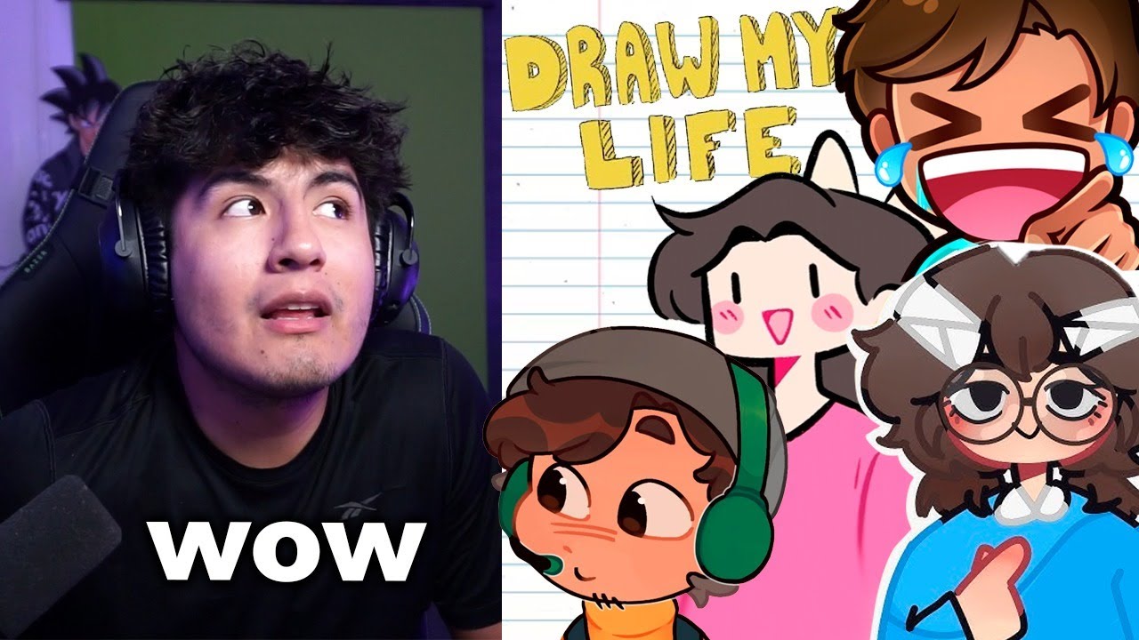 Locochon REACCIONA al DRAW MY LIFE de amigos - YouTube