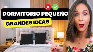 ✅Haz Esto en DORMITORIOS PEQUEÑOS 🔥 Tips para que un Dormitorio pequeño parezca grande y elegante!