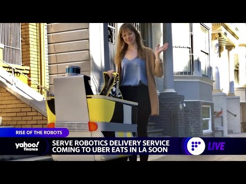 Serve Robotics delivery service is coming to Uber eats in LA soon