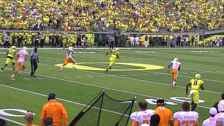 Oregon TE Johnny Mundt's Catch and Run for 57 Yard...