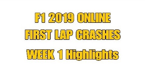 F1 2019 Multiplayer Online - First lap Crashes and Spins Compilation.
