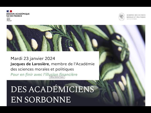 Jacques de Larosière : Pour en finir avec l'illusion financière
