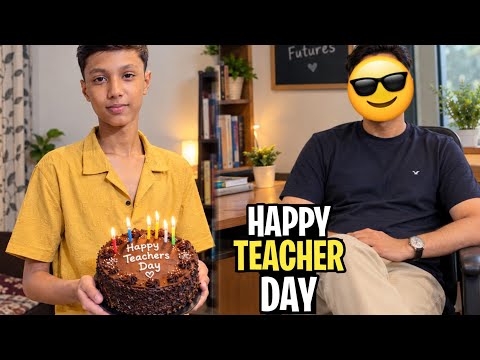 Sir ke sath Teacher Day celebrate kiya 😍🥰