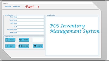 POS Inventory Management System in Excel VBA Part - 1 // @excelshambhu