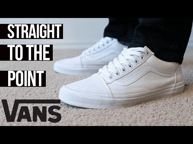 Vans Old Skool White Canvas Review - Youtube